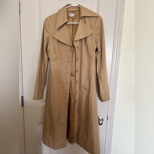 Woman long trench coat